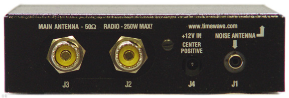 The Timewave ANC-4 Active Noise Canceller Rear View